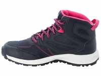 Jack Wolfskin Unisex Woodland Texapore Mid K Walking-Schuh, Night Blue/Pink, 39 EU