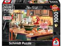 Schmidt Spiele 59919 Secret Puzzle, Am Küchentisch, 1.000 Teile, Bunt, Large