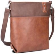 Zwei Damen Umh&auml;ngetasche Jana J12 Crossbody Bag 9 L Handtasche Bicolor Canvas-Stil