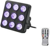 EUROLITE LED Party Panel mit RGB+UV-Farbmischung und DMX | 9 leistungsstarke
