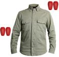 John Doe Herren Motoshirt Olive Hemd
