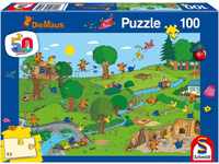 Schmidt Spiele 56395 Sendung Mit Der Maus, Spielpark, 100 Teile Kinderpuzzle, Bunt