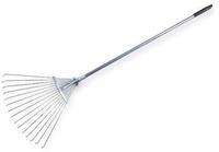 arbeitsbedarf24 verstellb. F&auml;cherrechen aus Aluminium, F&auml;cherbesen Laubbesen