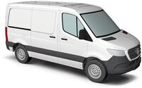 Busch 53400 H0 Mercedes Benz Rollwagen Sprinter kurz, wei&szlig;