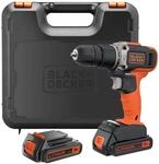 BLACK+DECKER 18 V Akku-2-Gang-Bohrhammer mit zwei 1,5-Ah-Akkus und...