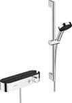 hansgrohe Pulsify Select S - Duschset mit Duschkopf, Brausestange 65cm, Schlauch und