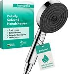 hansgrohe Pulsify Select S - wassersparender Duschkopf 6,9 l/min (EcoSmart),
