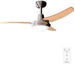 Cecotec Deckenventilator 65 W und 42" mit Licht und Fernbedienung EnergySilence Aero