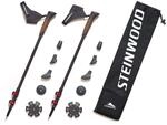 Steinwood Premium 100% Carbon Nordic Walking St&ouml;cke verstellbar mit Teleskop und