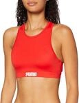PUMA Damen High Nck T Badebekleidung, Rot, L EU