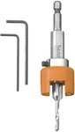 kwb Hartholzbohrer &Oslash; 4 mm aus HSS-M2 mit Senker, verstellbarem Tiefenstopp und...