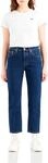 Levi's Damen Jeanshose 501 Crop High Rise, Straight Fit, Blau (Salsa Stonewash),