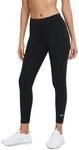 Nike Damen W Nsw Essntl Lggng 7/8 Lbr Mr Leggings, Black/White, L EU