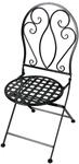Primaster Gartenstuhl Klappstuhl Metall Stuhl Provence Eisen Schwarz klappbar