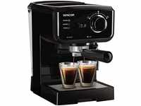 SENCOR SES 1710BK Espressomaschine (1140 Watt, Espresso / Cappuccino-Kaffeemaschine,