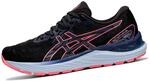 ASICS Cumulus 23 Stra&szlig;enlaufschuhe f&uuml;r Frauen Schwarz Pink 37.5 EU