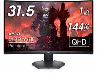 Dell S3222DGM 31.5 Zoll QHD (2560x1440) 1800R Curved Gaming Monitor, 165Hz, VA,...