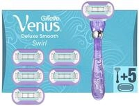 Gillette Venus Deluxe Smooth Swirl Rasierer, 5-fach Klinge, Damen, 1 St&uuml;ck