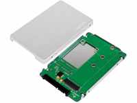 LogiLink AD0022 - Externes 2.5" SSD Gehäuse aus Aluminium für 4x microSD...
