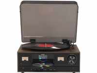 Denver MRD-52 Musiksystem mit DAB+/FM/AM Radio, Plattenspieler und CD Player,