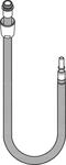 hansgrohe Ersatz-Schlauch f&uuml;r K&uuml;chenarmaturen 150 cm, 95507000 | kompatible