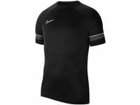 Nike Herren Dri-fit Academy Fu ball Kurzarmhemd, Schwarz / Weiß Anthrazit Weiß, S