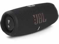 JBL Charge 5 Bluetooth-Lautsprecher in Schwarz – Wasserfeste, portable Boombox mit
