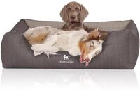 Knuffelwuff Orthop&auml;disches Hundebett Outlander aus Laser-gestepptem Kunstleder...