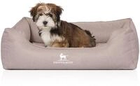 Knuffelwuff Orthop&auml;disches Hundebett Luisa aus Velours mit feinem...
