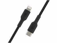 Belkin geflochtenes USB-C-/Lightning-Kabel (iPhone-Kabel zum Schnellladen für das