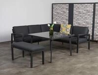Garden Impressions Hohe Dining Aluminium Lounge Wellington, Inklusive XL Bank und