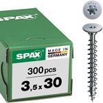 Flachr&uuml;ckwandkopf f&uuml;r R&uuml;ckw&auml;nde, 3,5 x 30 mm, 300 St&uuml;ck, Vollgewinde,
