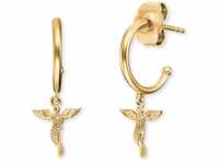 Engelsrufer Damen Ohrring Stecker Schutzengel aus vergoldetem Sterling Silber -