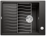 BLANCO ELON 45 S | Granitsp&uuml;le aus SILGRANIT schwarz | Einbauart: Einbau von Oben 
