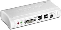 TRENDnet TK-204UK 2-Port DVI USB KVM Switch und Kabel Kit mit Audio (Manage...