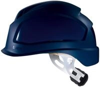 Uvex Pheos E-S-WR Schutzhelm - Unbel&uuml;fteter Arbeitshelm f&uuml;r Elektriker - Blau Blau