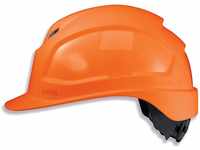 Uvex Pheos IES Schutzhelm - Belüfteter Arbeitshelm für die Baustelle - Orange