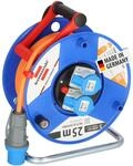 Brennenstuhl CEE 230V Camping-Kabeltrommel (25m H07RN-F 3G2,5 Kabel in orange,