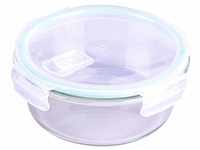 Steuber Cloc Frischhaltedose aus Glas, 400 ml, rund, Glas bis 400°C