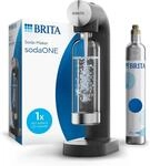 BRITA Wassersprudler sodaONE (schwarz) inkl. CO₂-Zylinder und BPA-freier