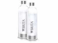 BRITA Flaschen 2er-Pack für Wassersprudler sodaONE | 2X 1 Liter Ersatzflaschen 