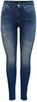 ONLY Damen ONLBLUSH Life MID SK ANK RAW REA811 15234798, Dark Blue Denim, S/30