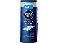 NIVEA MEN Protect & Care Duschgel (250 ml), pH-hautfreundliche Pflegedusche, Männer