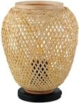 EGLO Tischlampe Dembleby, 1 flammige Tischleuchte Vintage, Natur, Hygge,