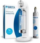 BRITA Wassersprudler sodaONE wei&szlig; inkl. CO2-Zylinder und BPA-freier PET-Flasche 