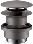 hansgrohe Ablaufgarnitur Push-Open f&uuml;r Waschtisch- und Bidetmischer Brushed Black