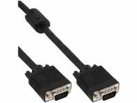S-VGA Kabel, InLine®, 15pol HD St/St, schwarz, 0,5m