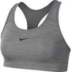 Nike Damen Swoosh Padded Sport-BH mit Mittlerem Halt, Smoke Grey/Pure/Black, XS