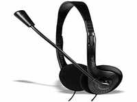LogiLink HS0052 Stereo Headset Kopfhörer mit Mikrofon Easy VOIP Telefonkonferenz,