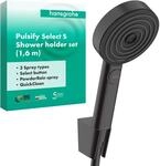 hansgrohe Duschset Pulsify Select S, Duschkopf mit Schlauch und Halterung, Handbrause